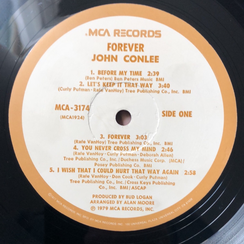 ***Free*** John Conlee Forever Vinyl Lp '79